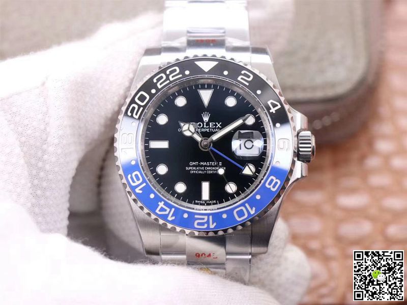 Replica R01ex GMT Master II 116710BLNR-78200 1:1 Best Edition Noob Factory V11 Blue Needle Swiss ETA3186