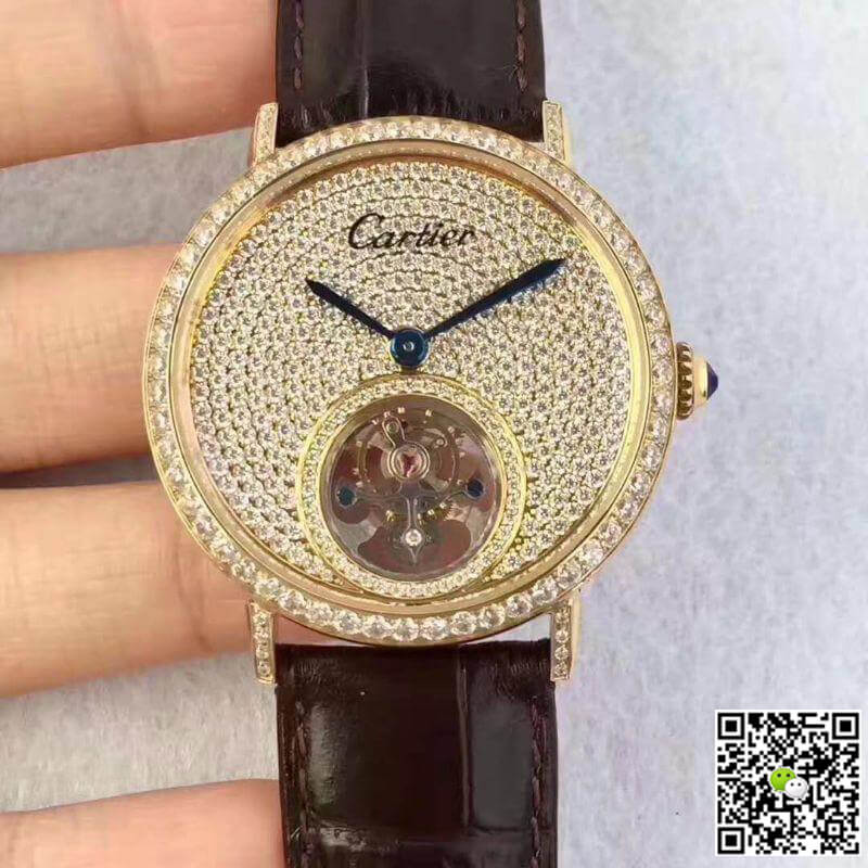 Replica Ca*t1er Rotonde Tourbillon 1:1 Best Edition Swiss Tourbillon