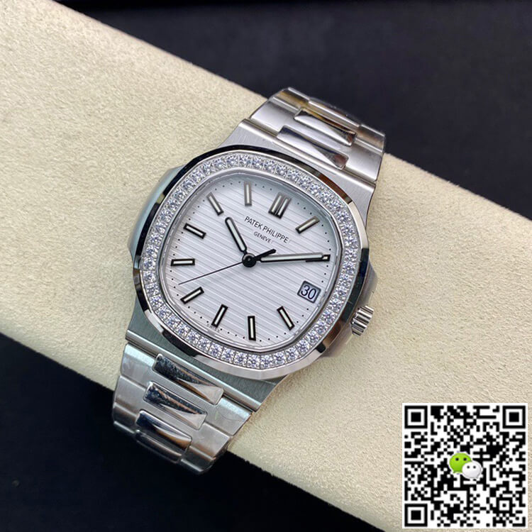 Replica Pat*k Phi1i*pe Nautilus 5713/1G-010 1:1 Best Edition PPF Factory V4 White Dial Swiss ETA324