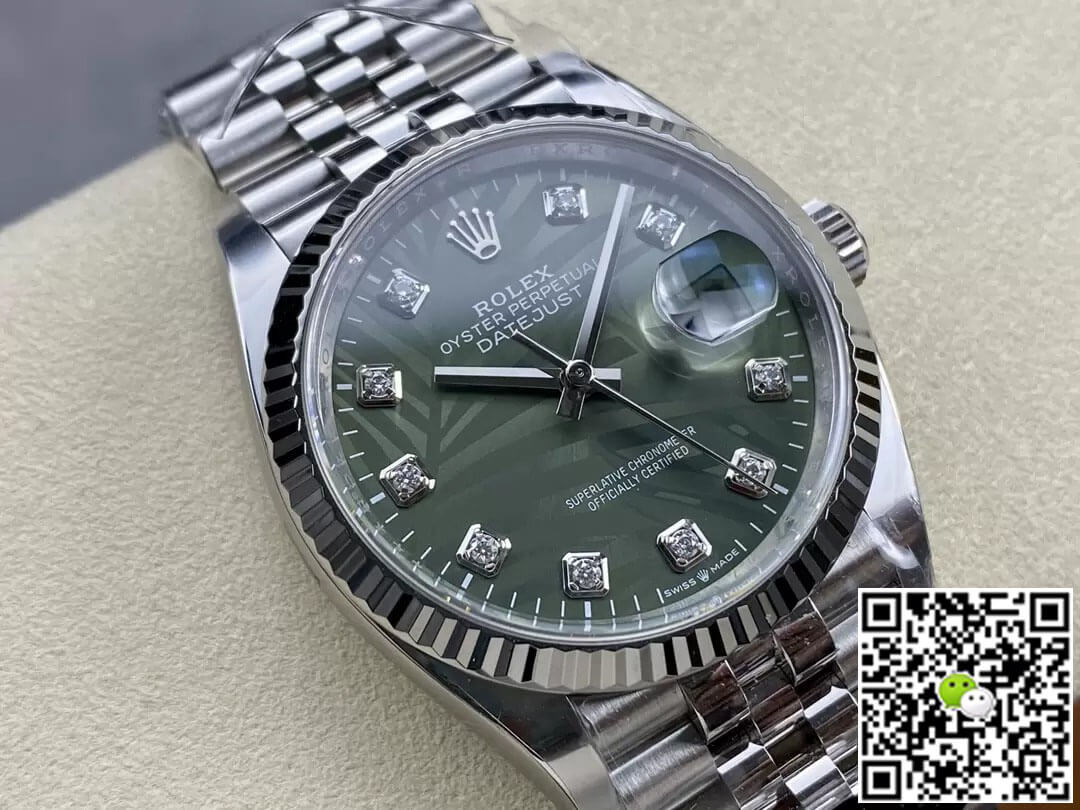 Replica R01ex Datejust M126234-0055 36MM 1:1 Best Edition Clean Factory Green Dial