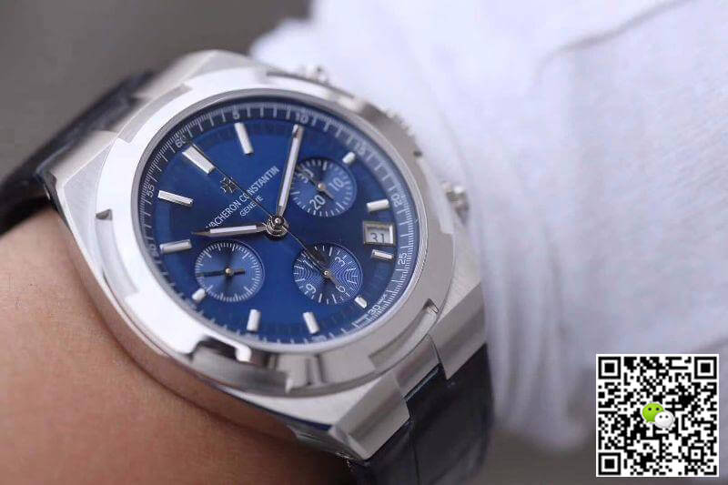Vacheron C0nstan1n Replica Overseas 5500V/110A-B148 8F Factory 1:1 Best Edition Swiss ETA7750 Blue Dial