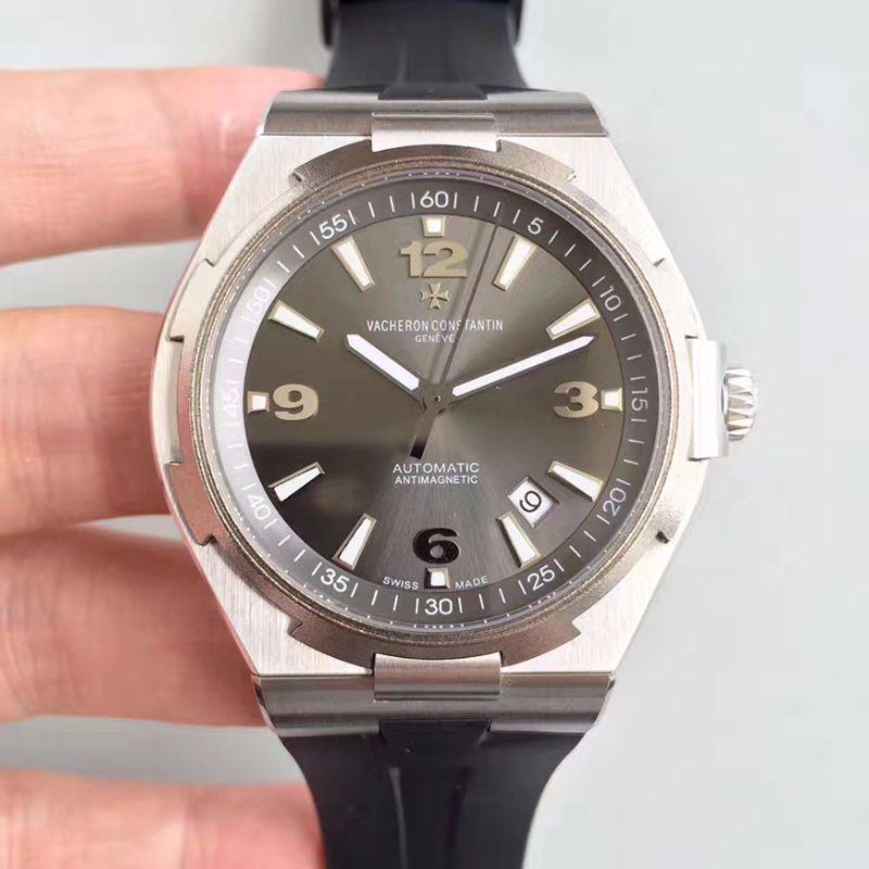 Vacheron C0nstan1n Replica Overseas 47040/000W-9500 JJ Factory 1:1 Best Edition Swiss ETA9015 Grey dial