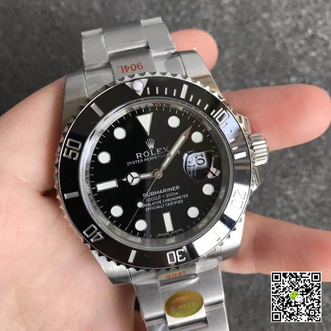 R01ex Submariner Replica 116610LN 1:1 Best Edition Noob Factory V12 Black Dial