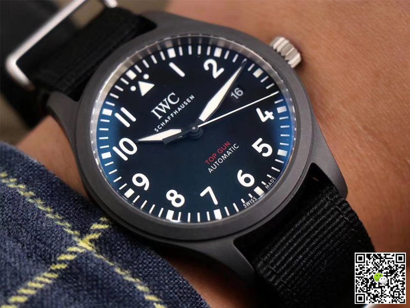 Replica IWC Pilot Top Gun IW326901 1:1 Best Edition MKS Factory Black Dial Swiss ETA2892