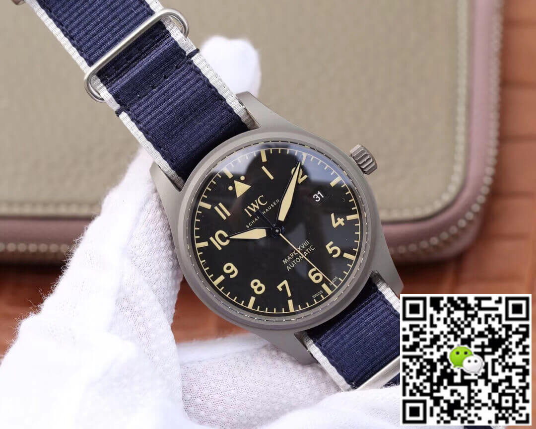 Replica IWC Pilot IW327006 1:1 Best Edition M+ Factory Blue Strap