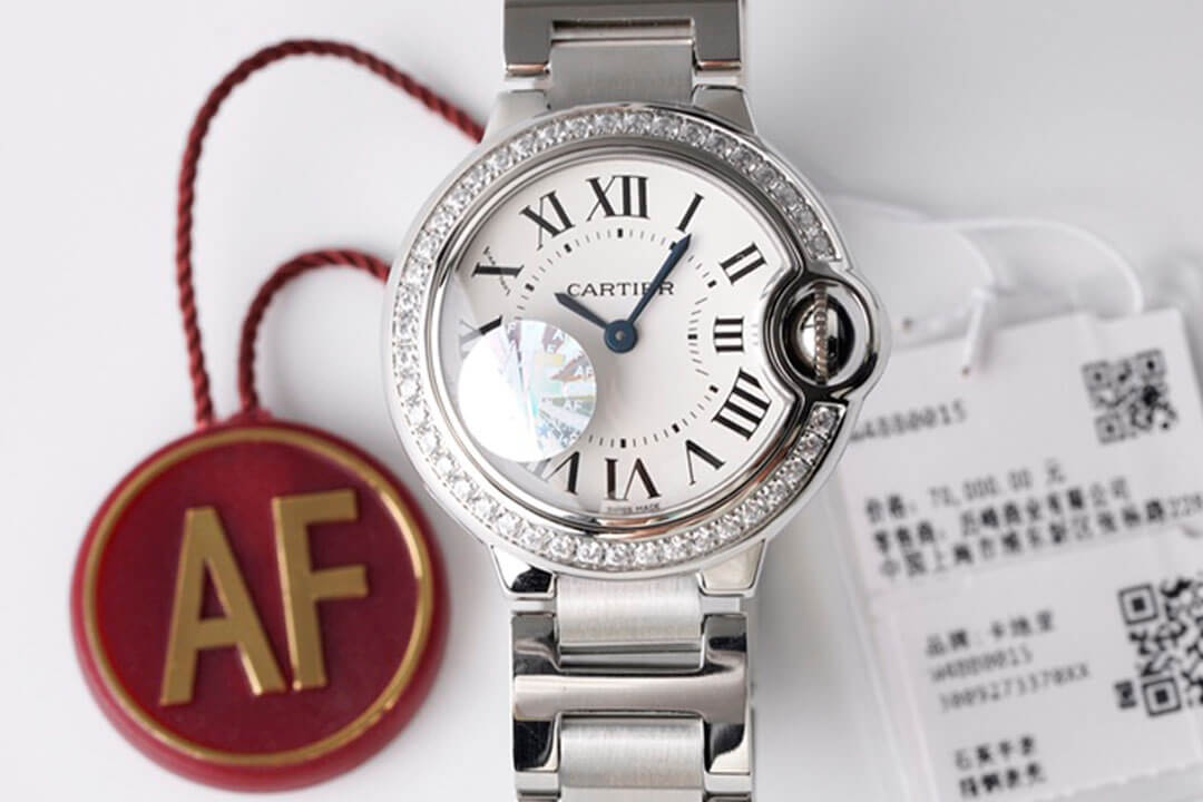 Replica Ballon Bleu De Ca*t1er 28MM W4BB0015 1:1 Best Edition AF Factory White Dial