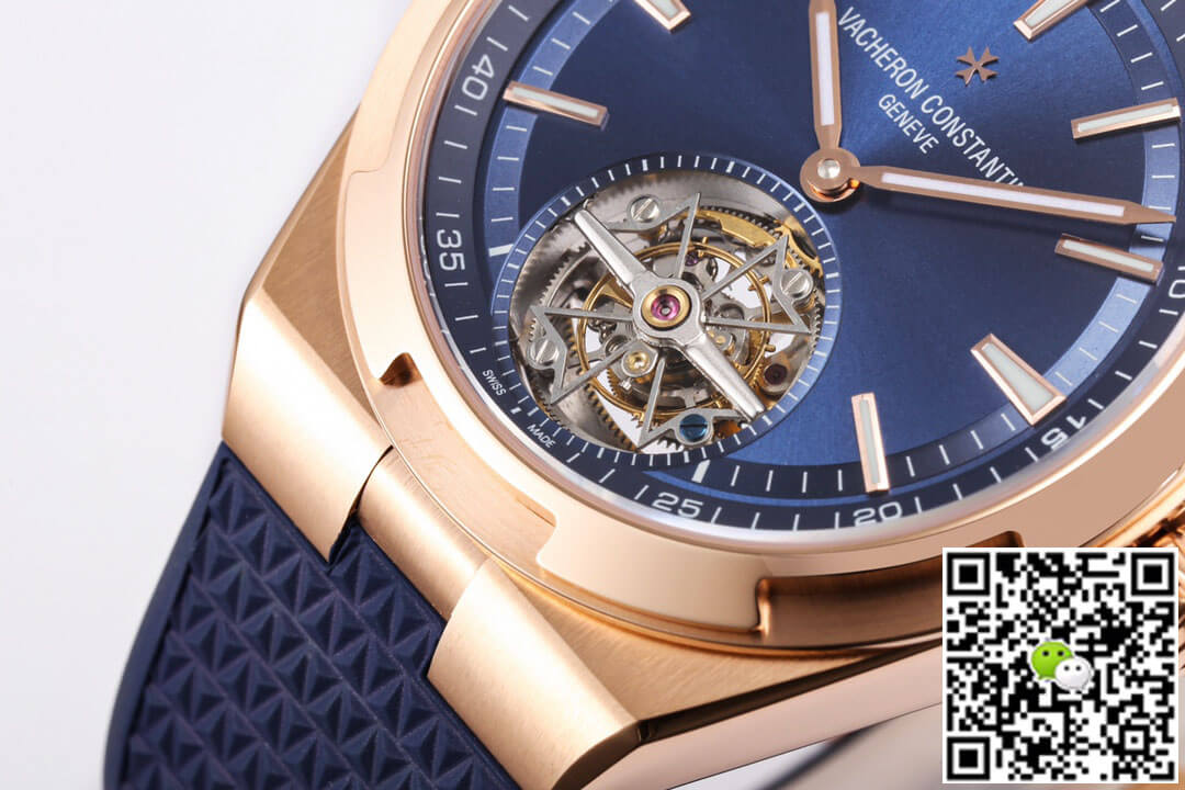 Replica Vacheron C0nstan1n Overseas Tourbillon 6000V/110R-B733 1:1 Best Edition BBR Factory Rubber Strap