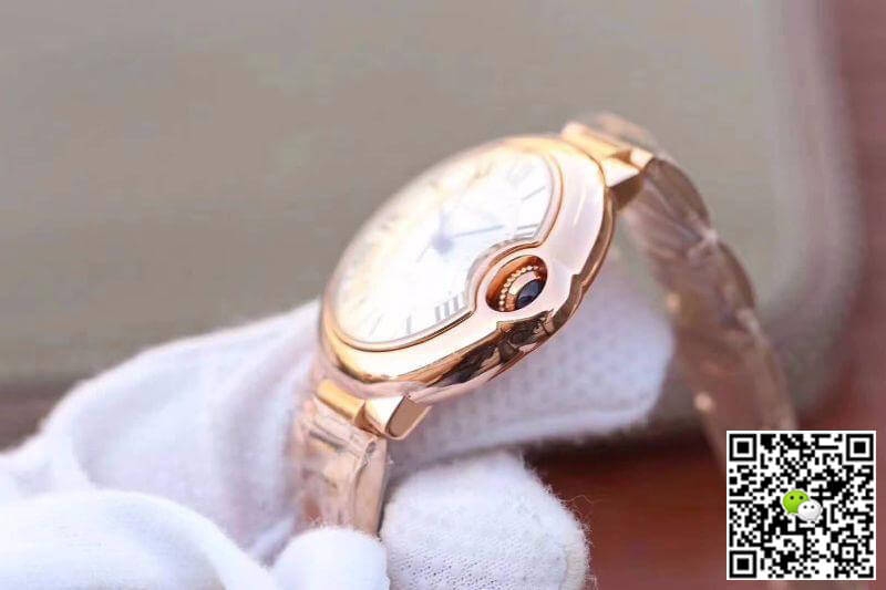 Replica Ballon Bleu De Ca*t1er 33MM W6920068 V9 Factory 1:1 Best Edition Swiss ETA2671 Rosegold