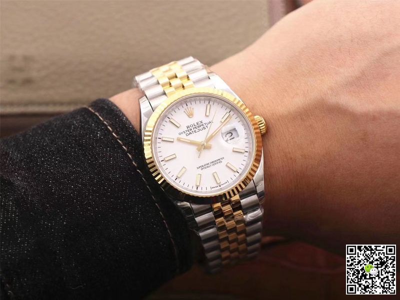 Replica R01ex Datejust M126233-0019 1:1 Best Edition White Dial