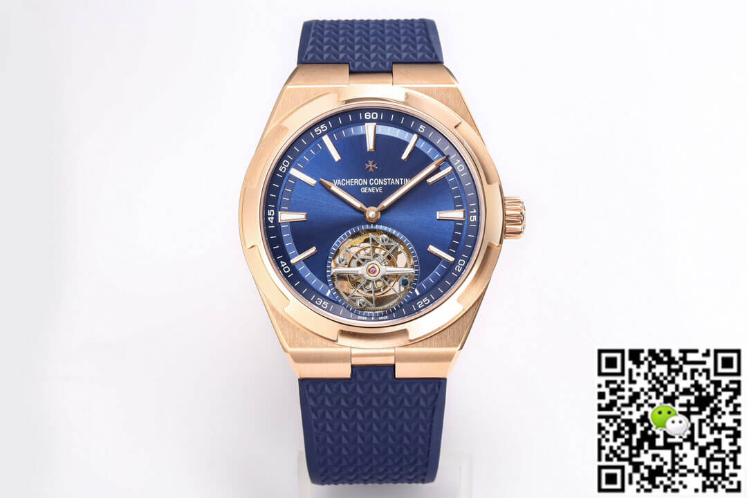 Replica Vacheron C0nstan1n Overseas Tourbillon 6000V/110R-B733 1:1 Best Edition BBR Factory Rubber Strap