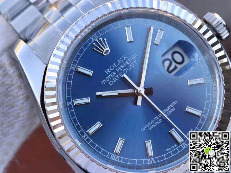 R01ex Dupe Datejust 36mm M126334-0002 1:1 Best Edition Swiss ETA3135 Blue Dial