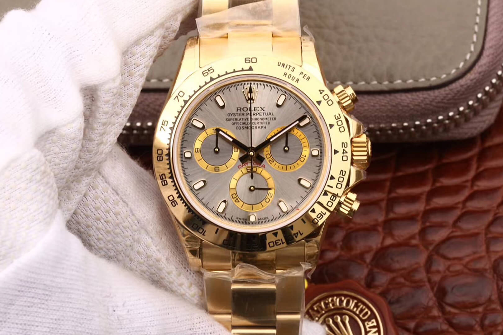 Replica R01ex Daytona Cosmograph 116508 1:1 Best Edition JH Factory Gold