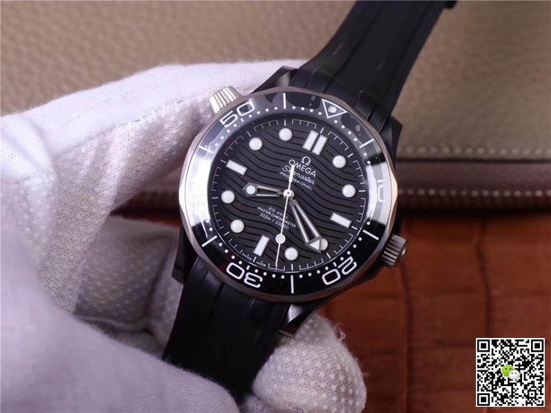 Replica 0me*ga Seamaster 210.92.44.20.01.001 1:1 Best Edition VS Factory Black Ceramic Swiss ETA8806