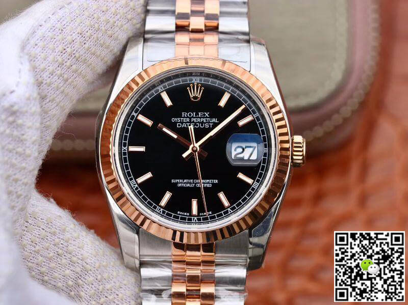 R01ex Dupe Datejust 36MM 126231 Men Watches 1:1 Best Edition Swiss ETA3135 Black Dial