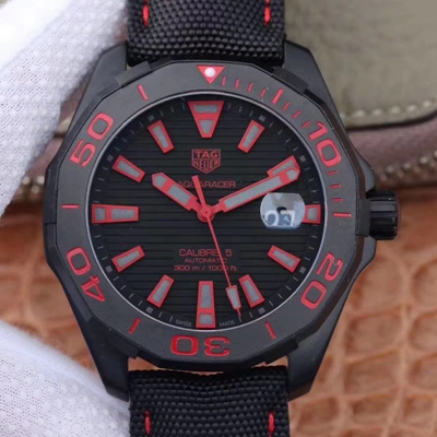 Replica Tag Heuer Aquaracer WAY208C.RHZ4937 1:1 Best Edition V6 Factory Black Dial Swiss ETA2824-2