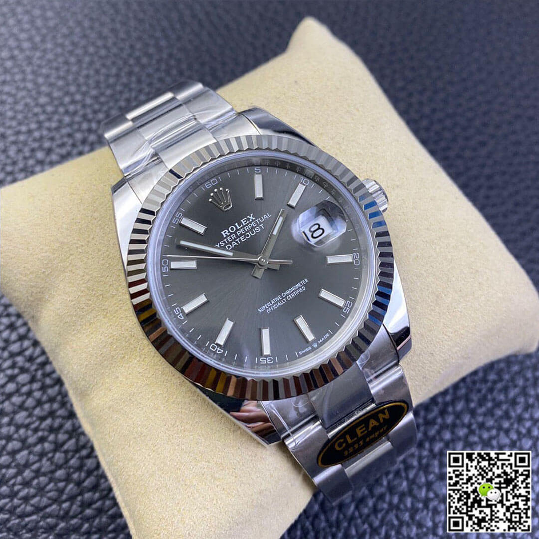 Replica R01ex Datejust M126334-0013 1:1 Best Edition Clean Factory Grey Dial