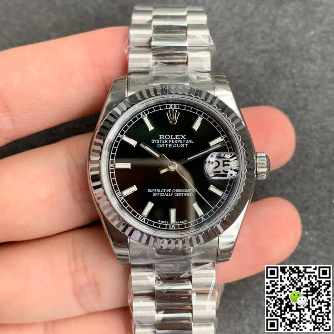 Replica R01ex Datejust M178274-0034 1:1 Best Edition GS Factory Black Dial