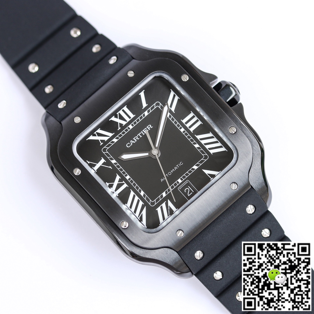 Replica Ca*t1er Santos WSSA0039 1:1 Best Edition GF Factory V2 Rubber Strap