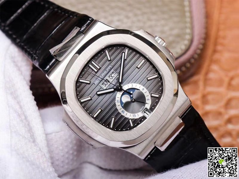 Replica Pat*k Phi1i*pe Nautilus 5726A-001 1:1 Best Edition PF Factory Black Strap Swiss ETA324