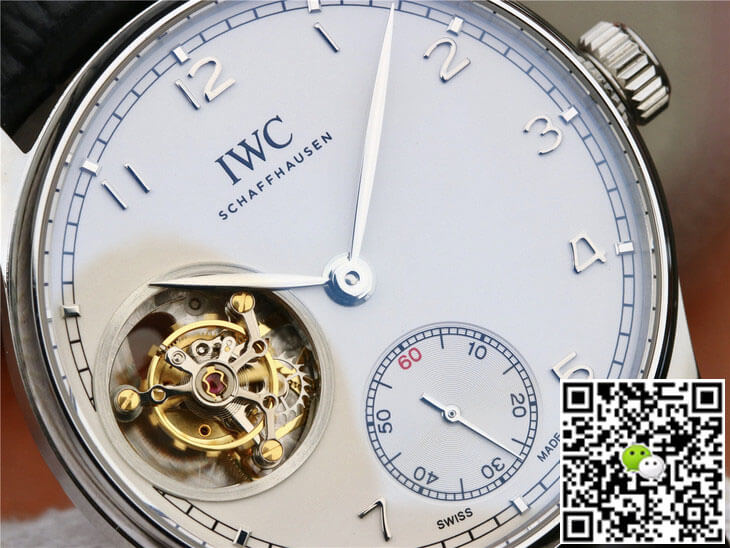 Replica IWC Portuguese Tourbillon 1:1 Best Edition ZF Factory White Dial