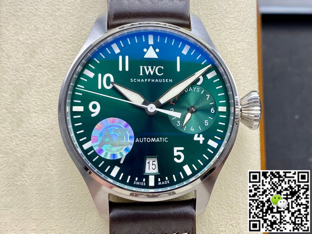 Replica IWC Pilot IW501015 1:1 Best Edition AZ Factory Green Dial