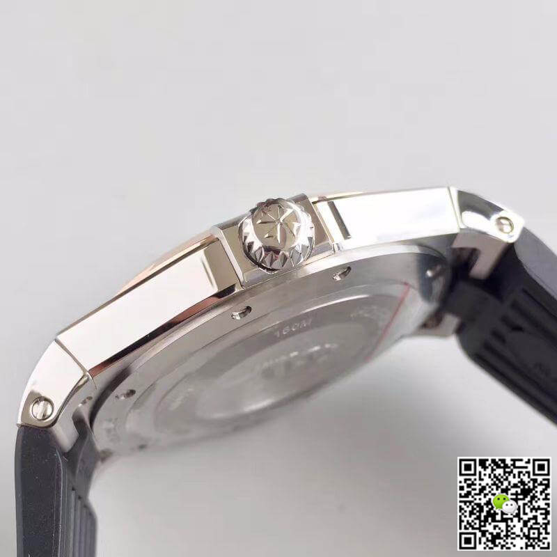 Replica Vacheron C0nstan1n Overseas 47040 JJ Factory 1:1 Best Edition Swiss ETA9015 Black Rubber Strap