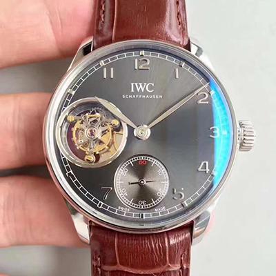 IWC Replica Portuguese Tourbillon IW546301 YL Factory 1:1 Best Edition Swiss Tourbillon Anthracite Dial