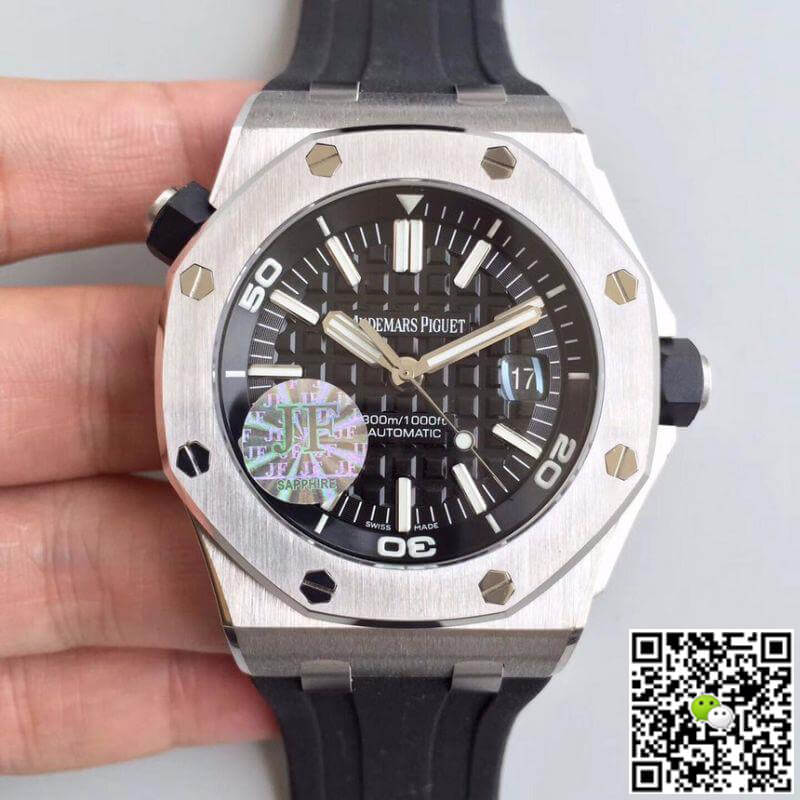 Replica Audemars P1g*et Royal Oak Offshore Diver 15703ST.OO.A002CA.01 JF Factory V10 1:1 Best Edition Swiss ETA3120