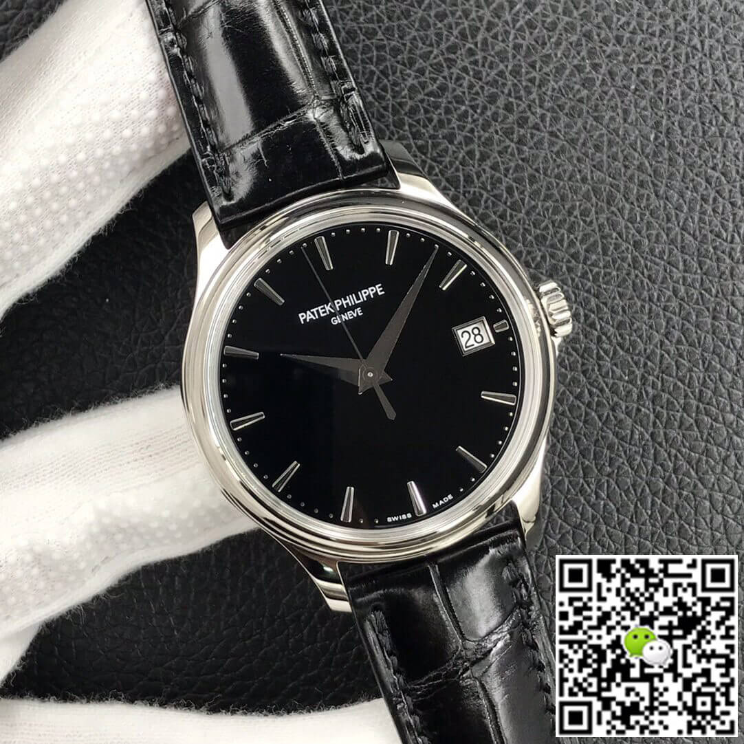Replica Pat*k Phi1i*pe Calatrava 5227G-010 1:1 Best Edition 3K Factory Black Dial