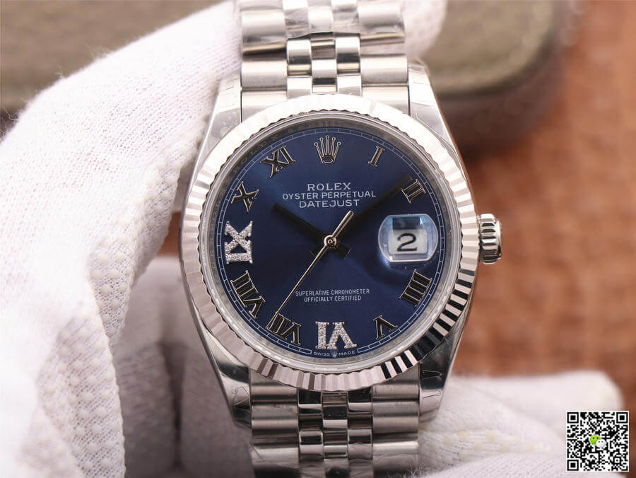 Replica R01ex Datejust 126234 1:1 Best Edition EW Factory Blue Dial