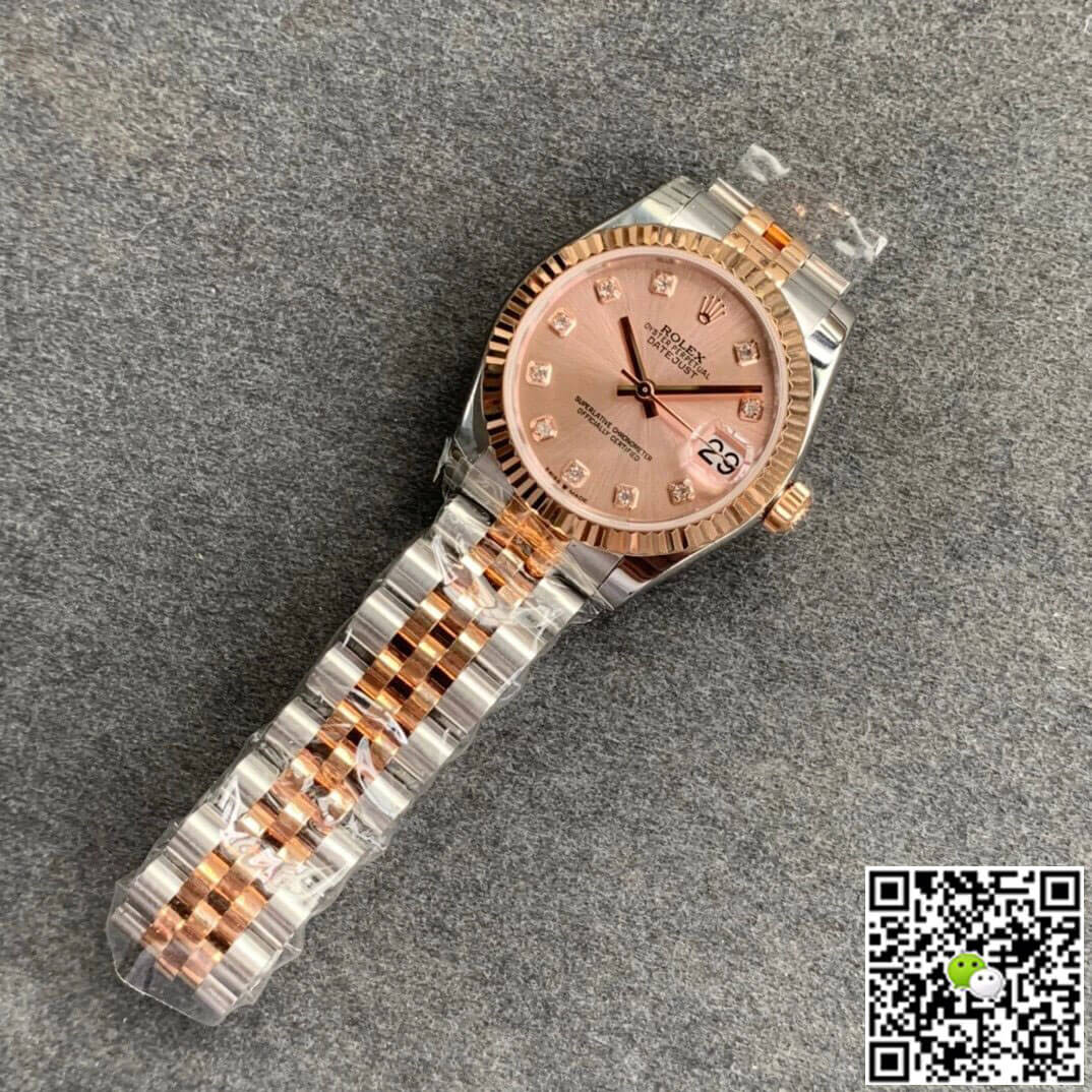 Replica R01ex Datejust M278271-0024 1:1 Best Edition GS Factory Rose Gold Dial