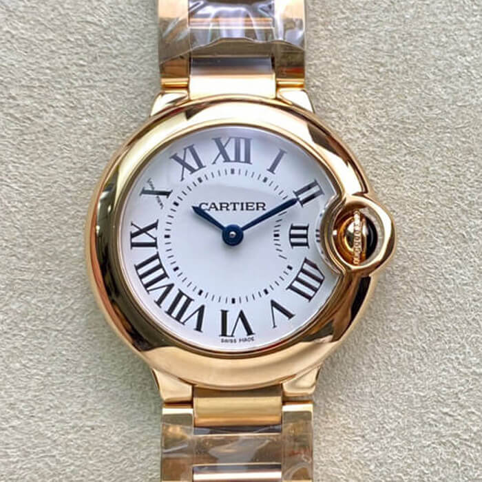 Replica Ballon Bleu De Ca*t1er 28MM WGBB0007 1:1 Best Edition V6 Factory White Dial