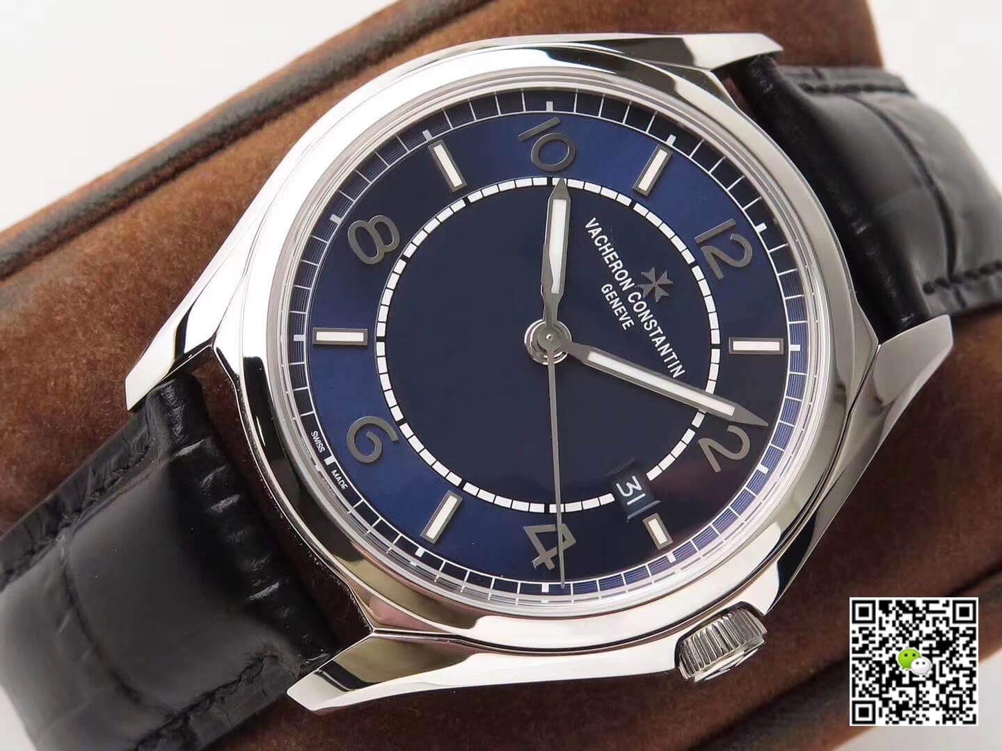 Replica Vacheron C0nstan1n Fiftysix 4600E/000A-B487 1:1 Best Edition ZF Factory Blue Dial