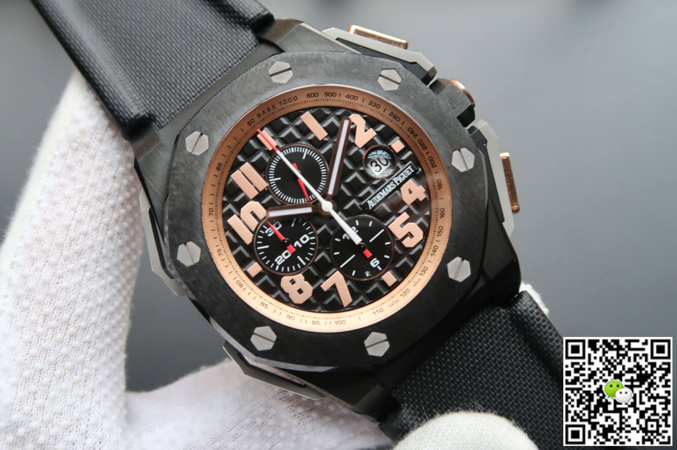 Replica Audemars P1g*et Royal Oak Offshore 26378IO.OO.A001KE.01 1:1 Best Edition JF Factory V2 Black Dial