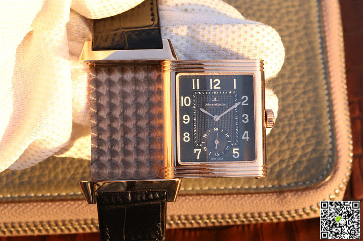 Jaeger Lecoultre Replica Reverso Q3732470 1:1 Best Edition Rose Gold Black Dial