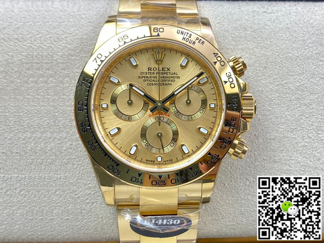 Replica R01ex Daytona M116508-0003 1:1 Best Edition BT Factory Gold Dial