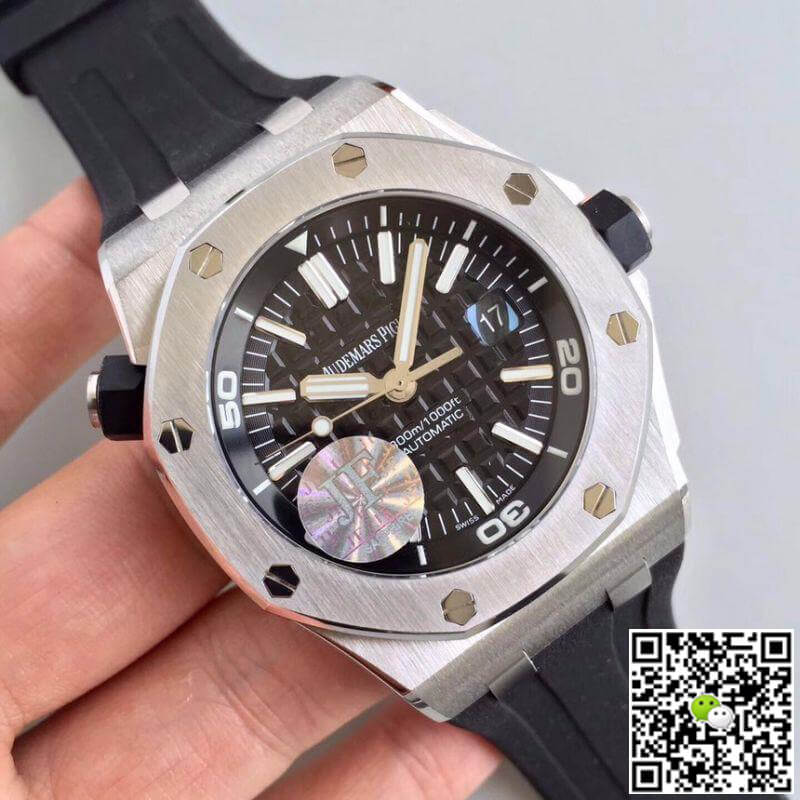 Replica Audemars P1g*et Royal Oak Offshore Diver 15703ST.OO.A002CA.01 JF Factory V10 1:1 Best Edition Swiss ETA3120
