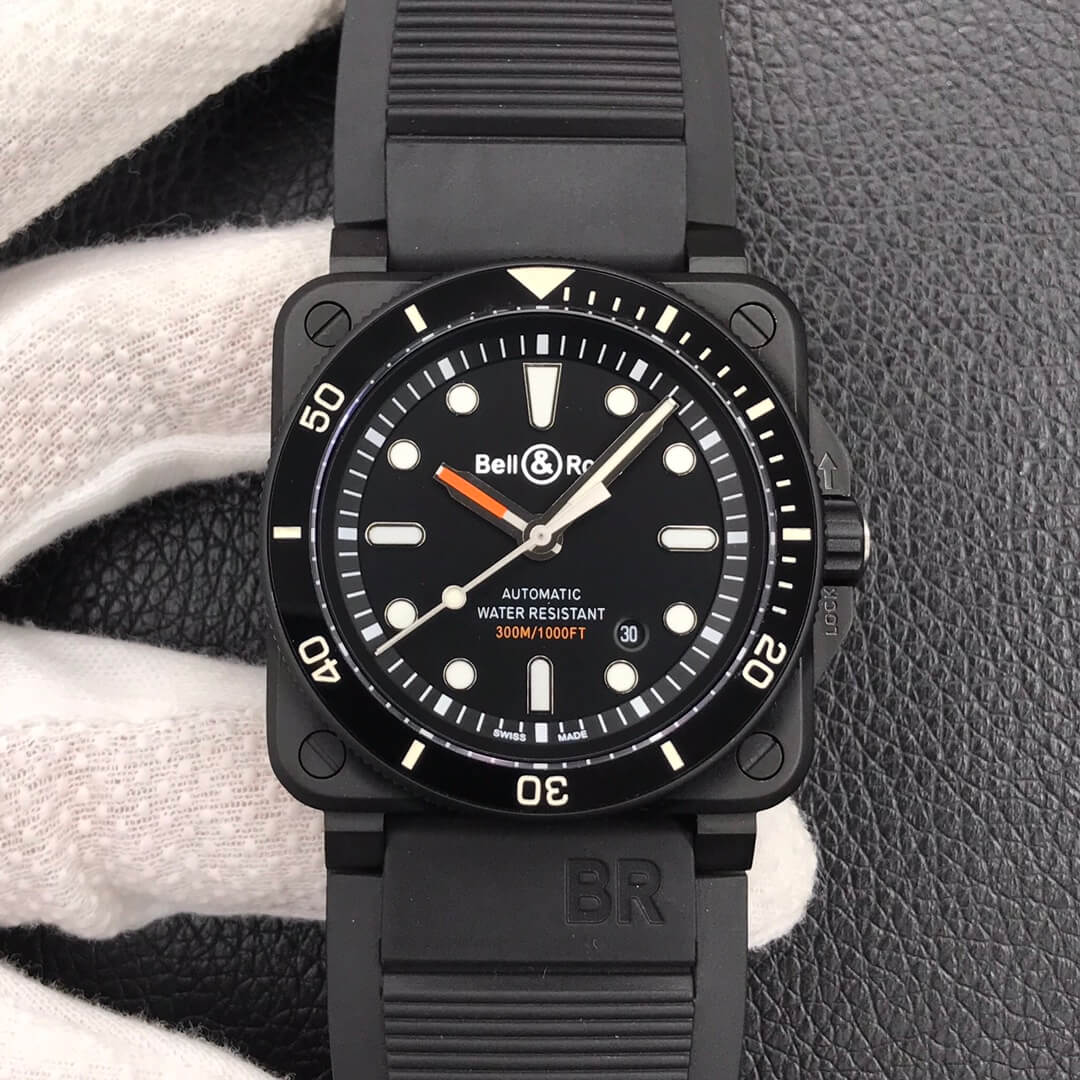 Replica Bell   Ross BR0392-D-BL-CE/SRB 1:1 Best Edition Black Dial