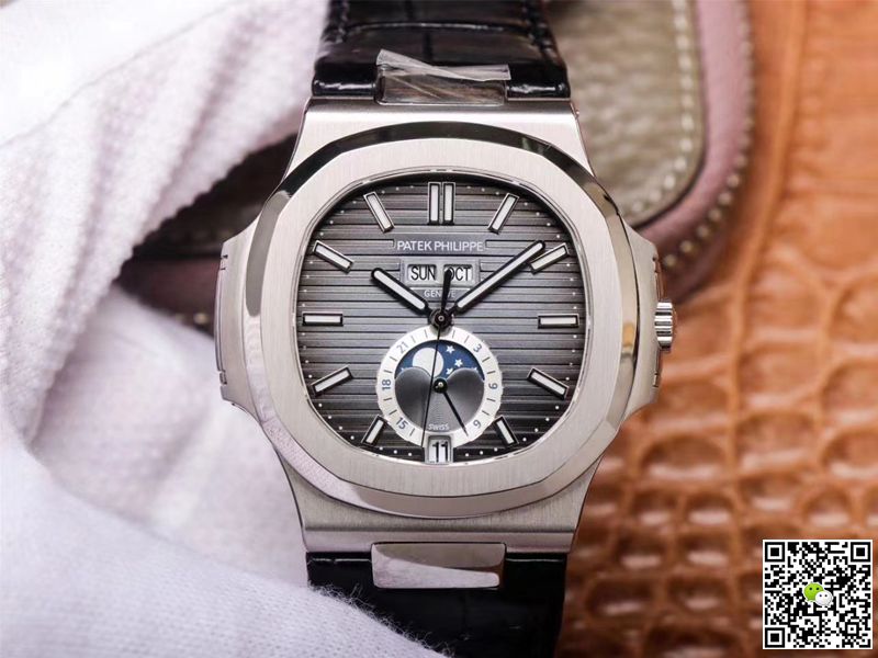 Replica Pat*k Phi1i*pe Nautilus 5726A-001 1:1 Best Edition PF Factory Black Strap Swiss ETA324