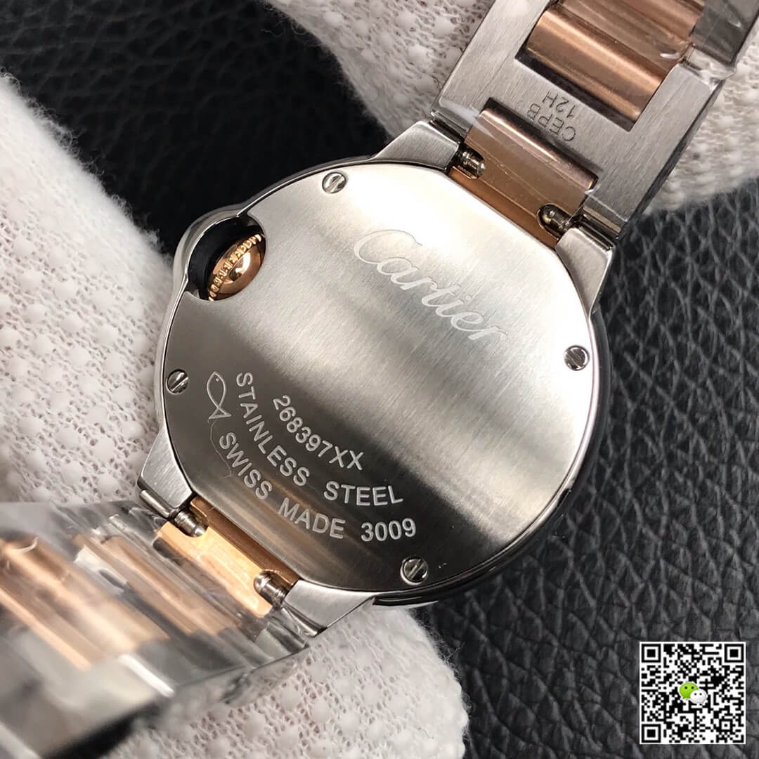 Replica Ballon Bleu De Ca*t1er 28MM 1:1 Best Edition V6 Factory V8 Pink Dial Gold Strap