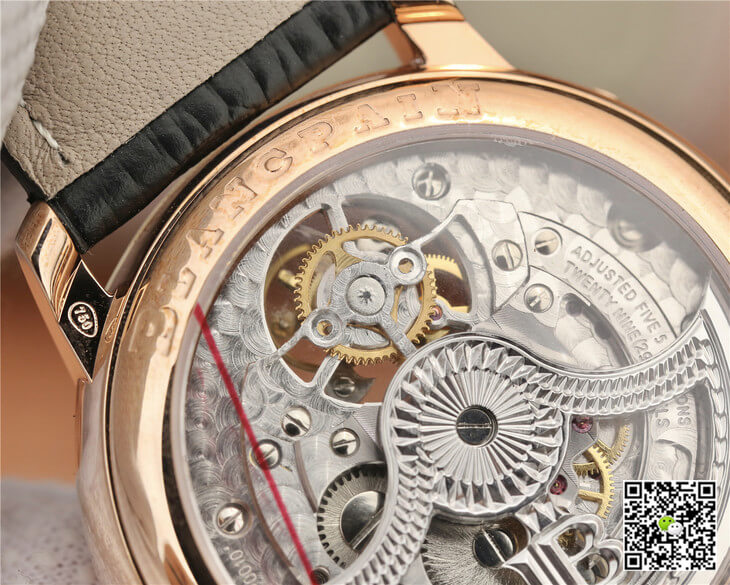 Replica Blancpain Villeret 6025-3642-55B 1:1 Best Edition JB Factory Gold Case Black Dial