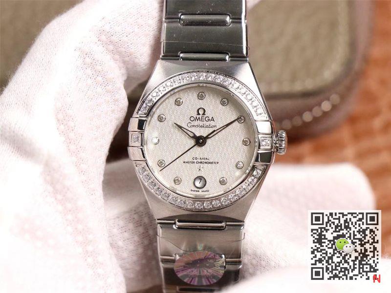 Replica 0me*ga Constellation 131.15.29.20.52.001 1:1 Best Edition 3S Factory V5 Silver D1am0nd Bezel Swiss NH05