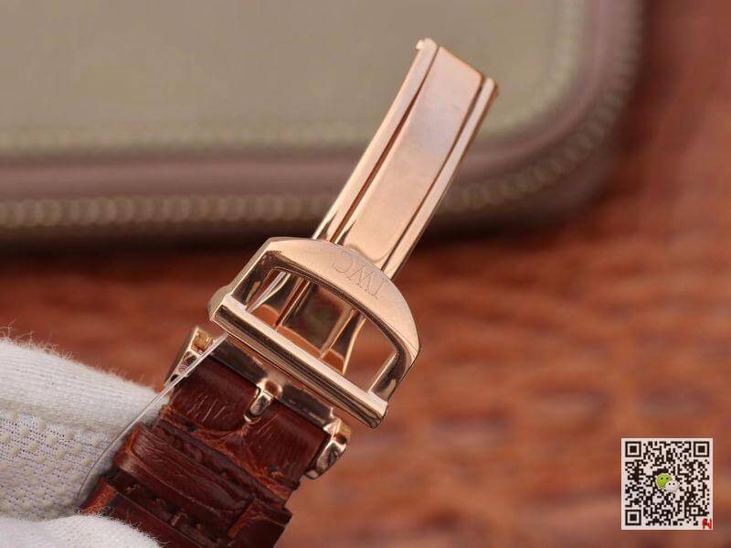 Replica IWC Portofino IW356504 TW Facroty 1:1 Best Edition Swiss ETA30110 18K Rose Gold Black dial
