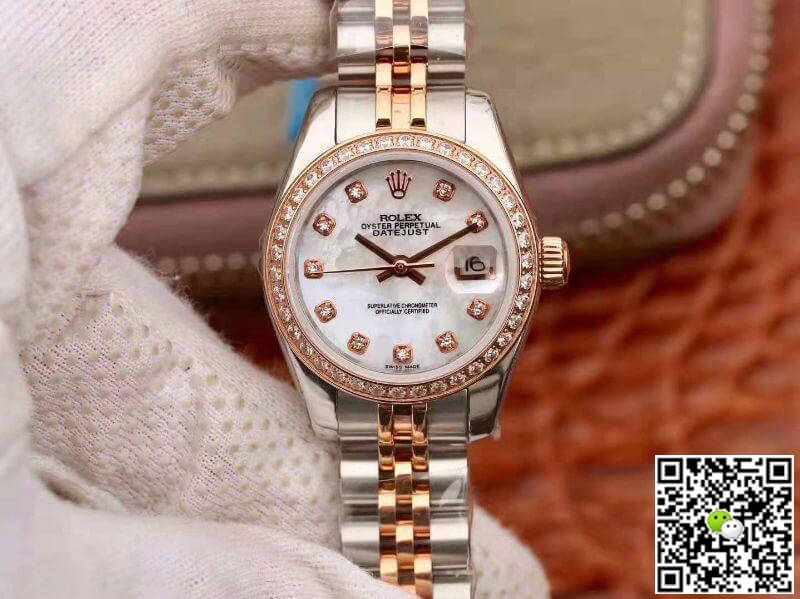 R01ex Dupe Lady Datejust 28MM 1:1 Best Edition Swiss Original Imported NH05 Movement White Enamel Dial