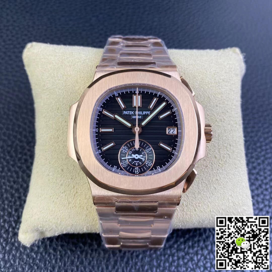 Replica Pat*k Phi1i*pe Nautilus 5980/1R-001 1:1 Best Edition 3K Factory V2 Black Dial