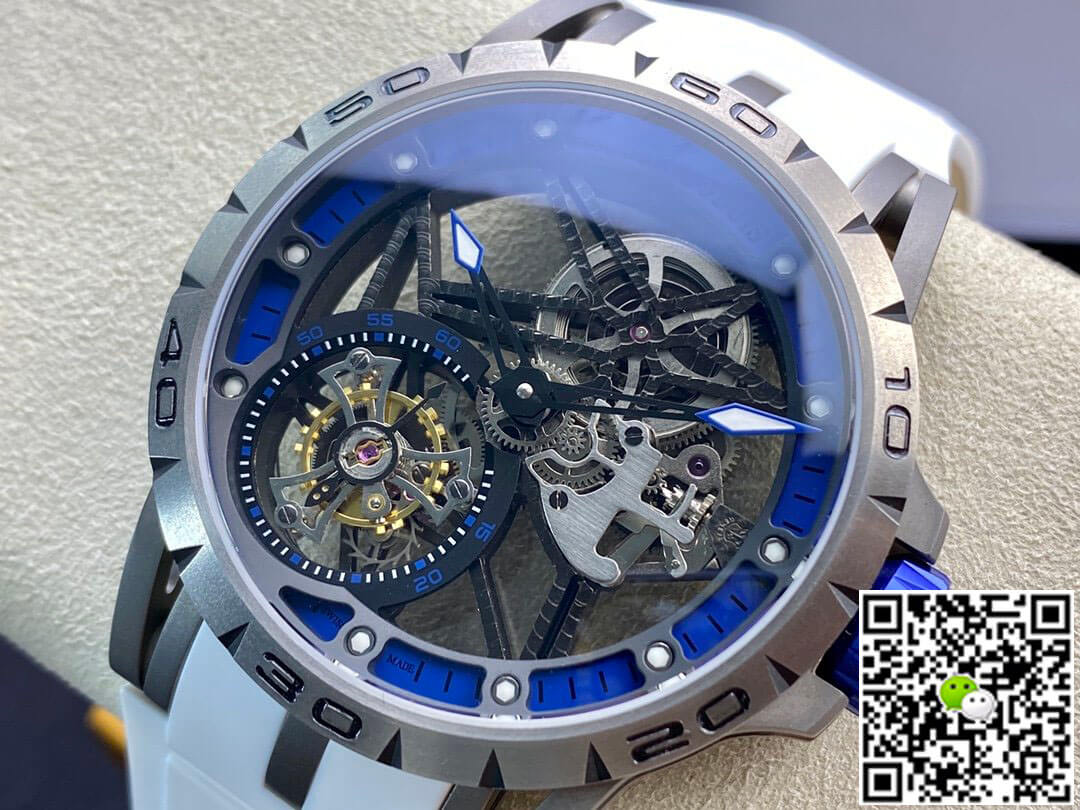 Replica Roger Dubuis Excalibur RDDBEX0479 1:1 Best Edition BBR Factory Tourbillon Rubber Strap