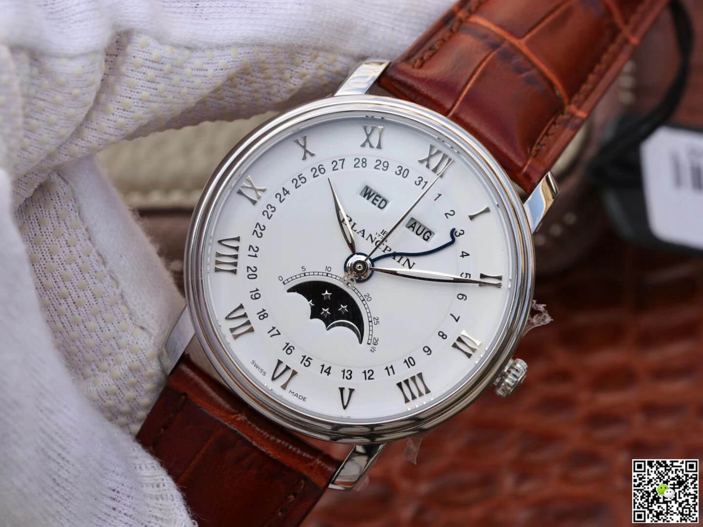 Replica Blancpain Villeret 6654 1:1 Best Edition OM Factory V2 White Dial
