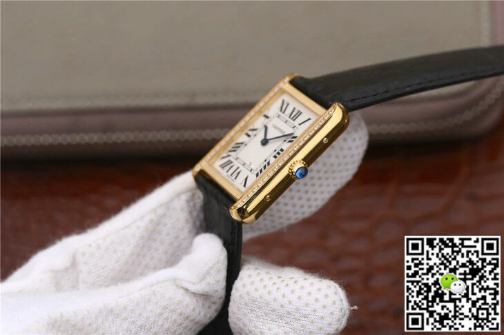 Ca*t1er Replica Tank Ladies 1:1 Best Edition K11 Factory Yellow Gold D1am0nd