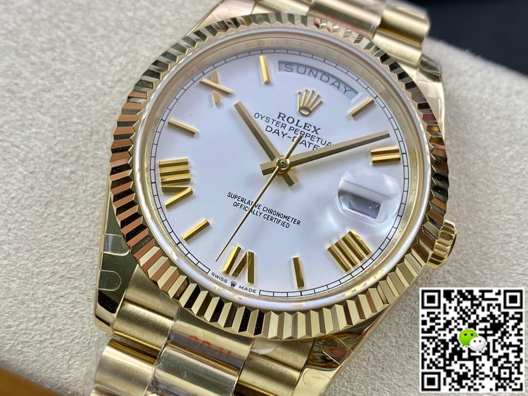 Replica R01ex Day Date M228238-0042 1:1 Best Edition EW Factory White Dial