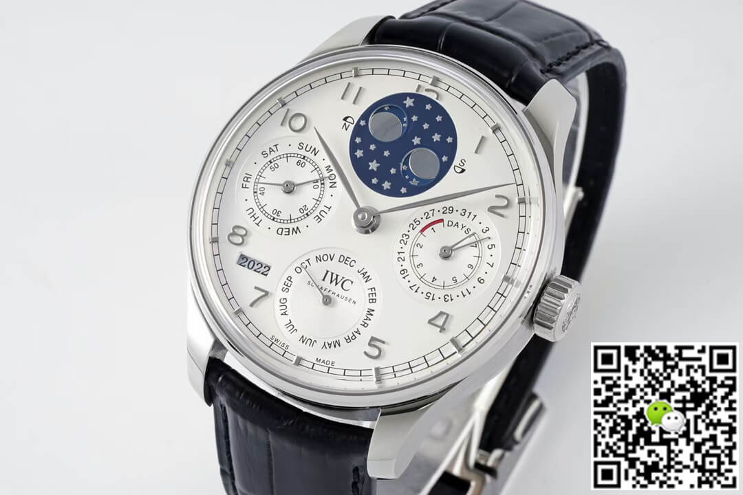 Replica IWC Portuguese Perpetual Calendar IW503406 1:1 Best Edition APS Factory White Dial